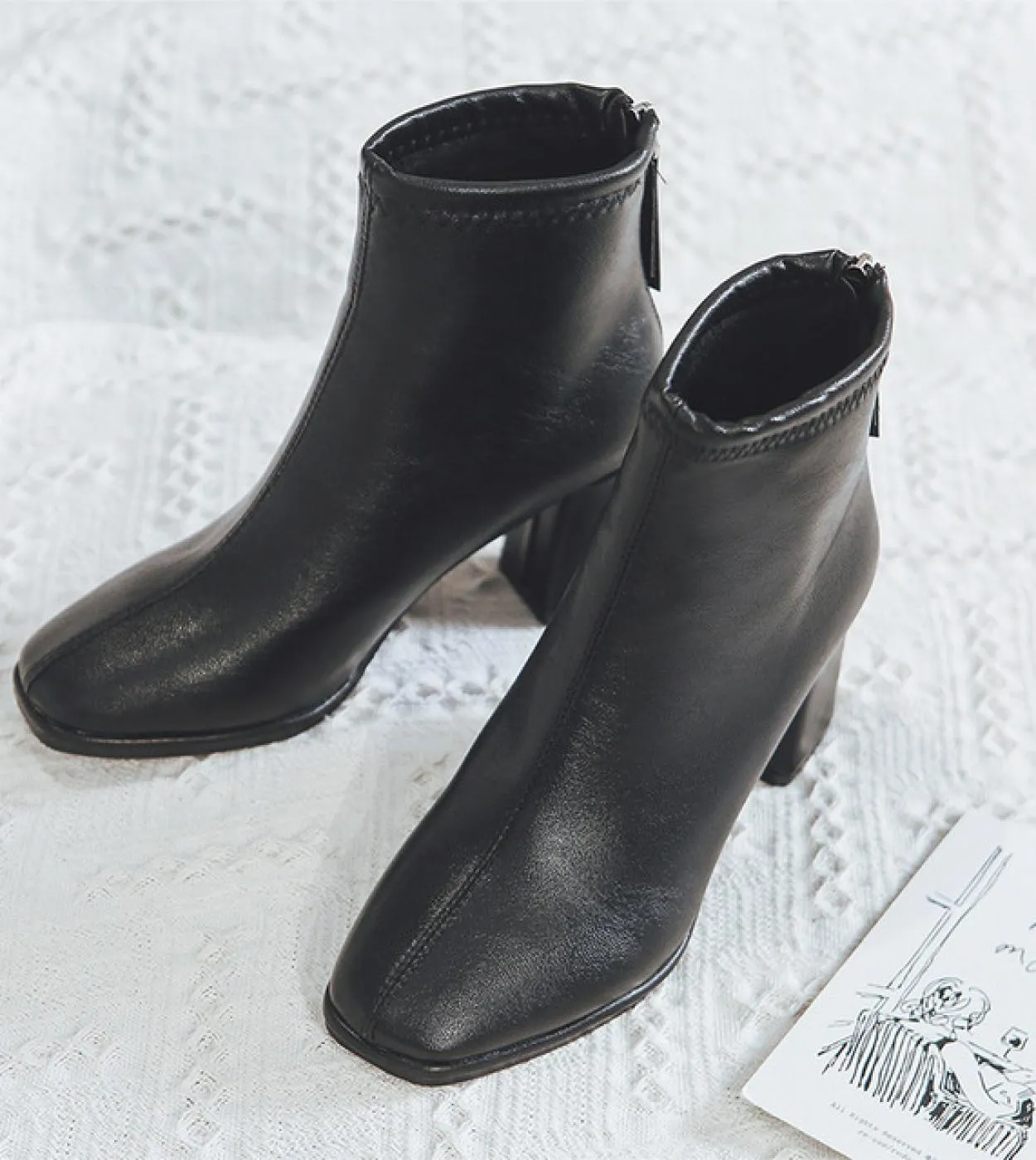 2022 nuove scarpe con tacchi alti stivali da donna moda punta tonda cerniera inverno caviglia Botines stivali Chelsea elasticizz