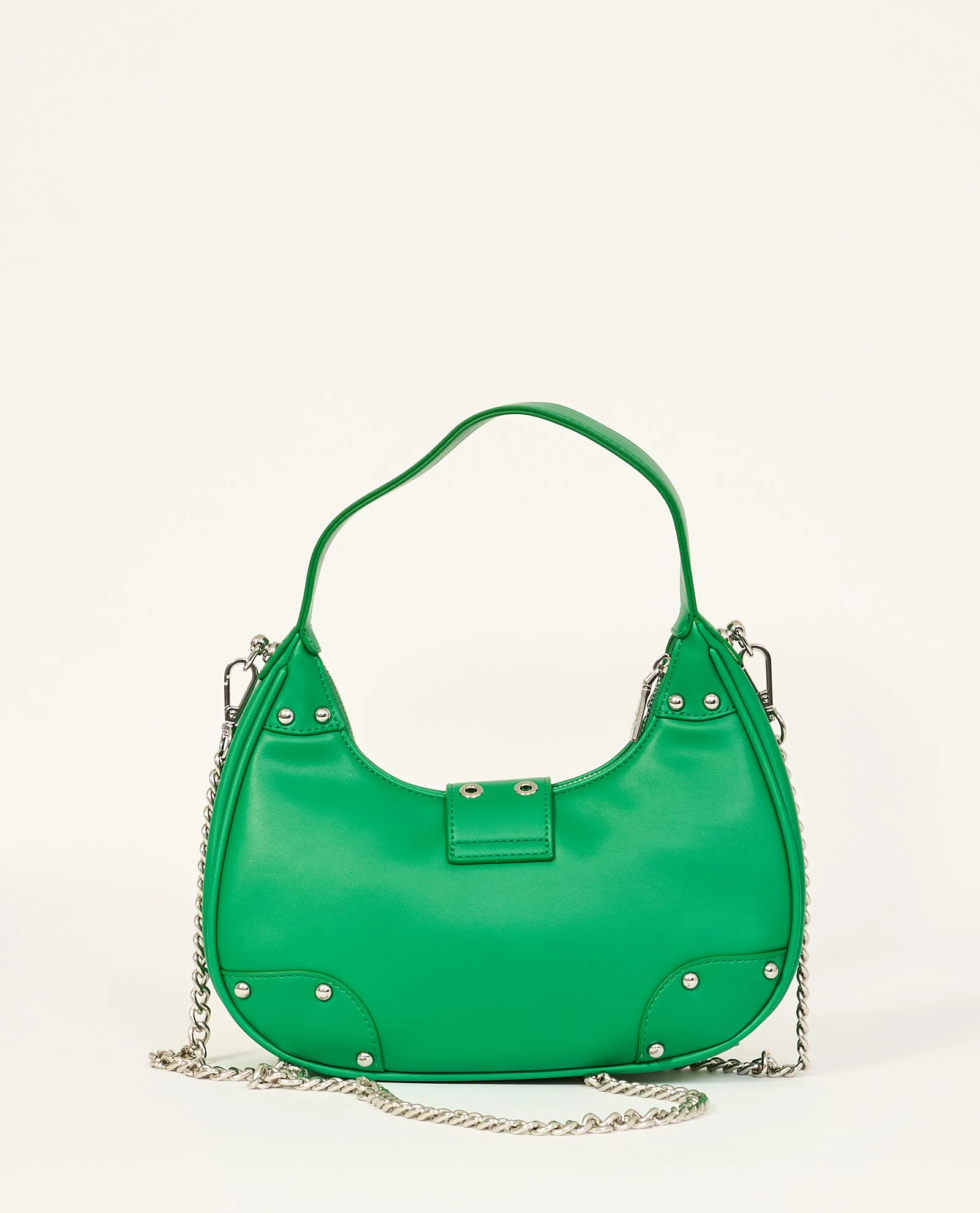 Borsa verde Gio Cellini con chiusura automatica