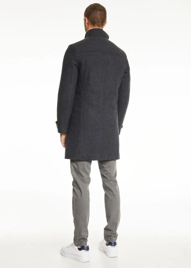 Cappotto in lana e nylon