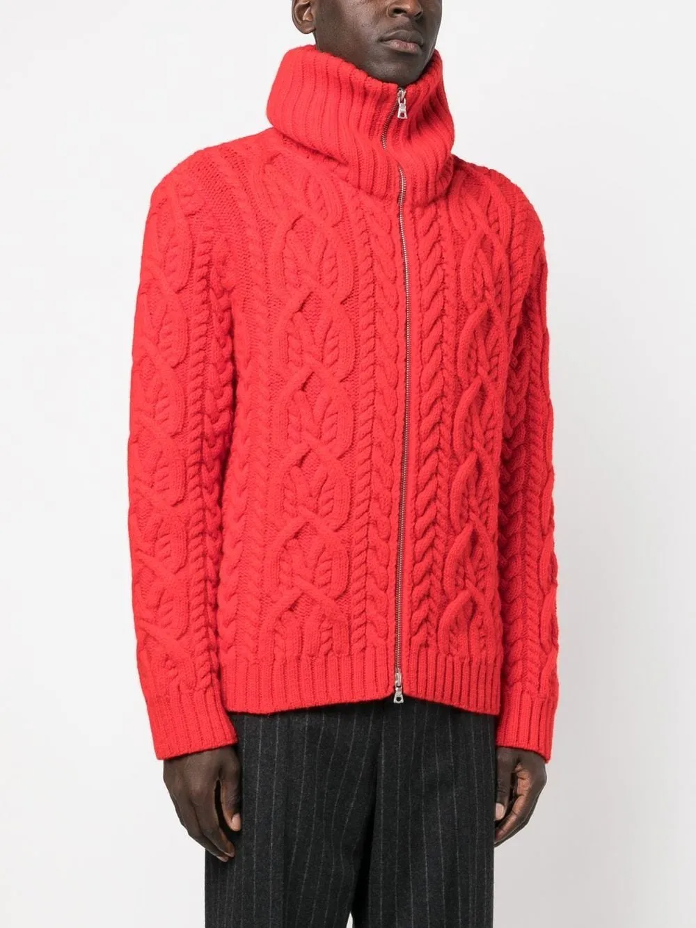cardigan con zip