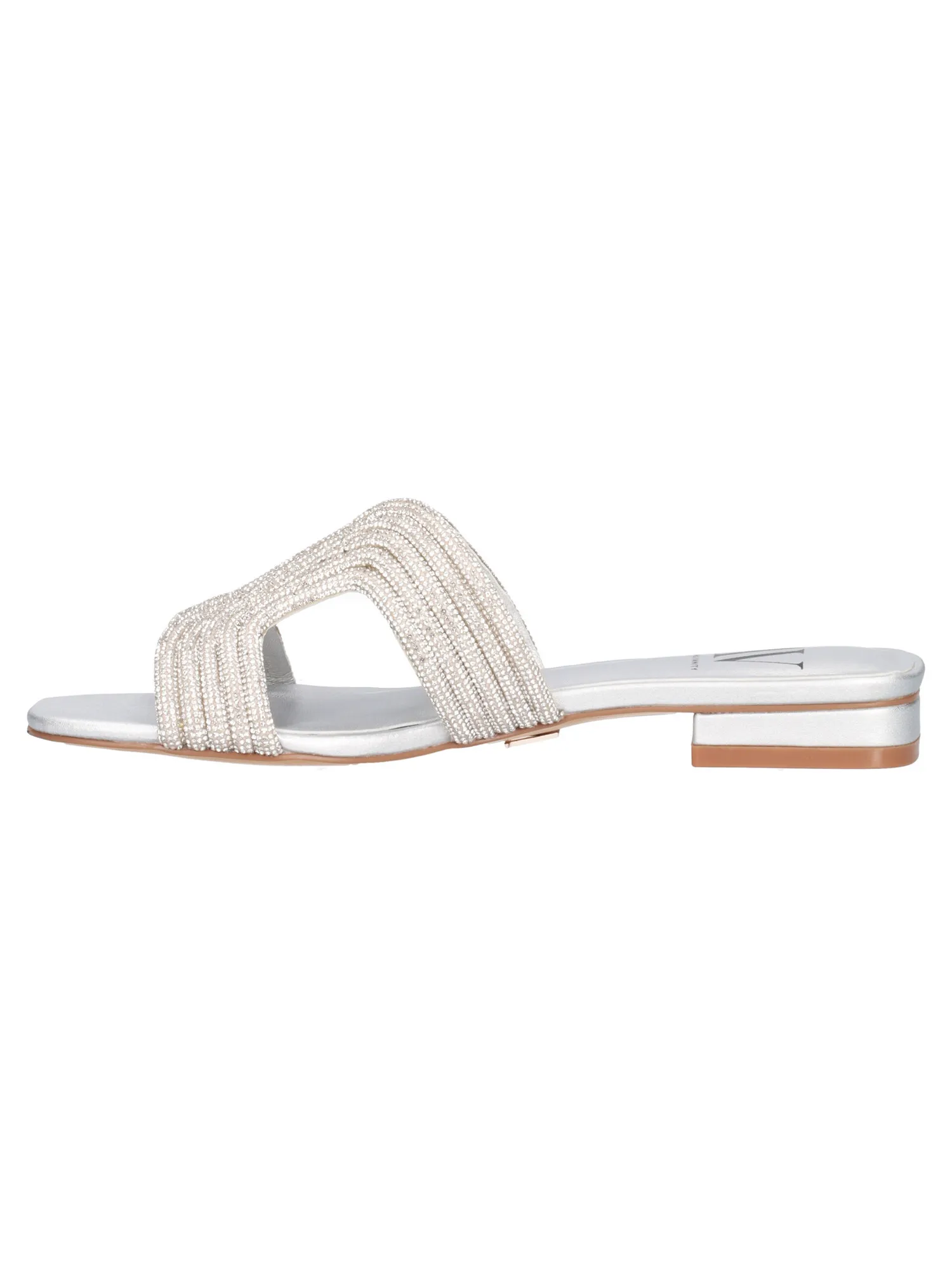 Ciabatta elegante Albano Vanity da donna argento