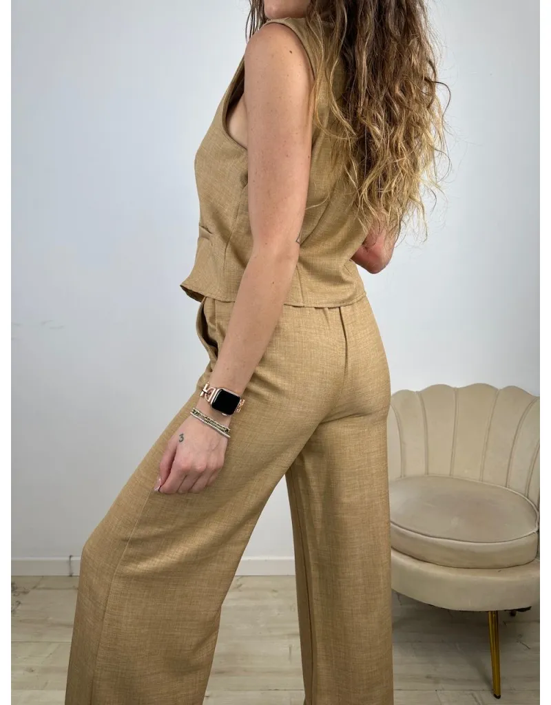 CO ORD SET GINEVRA CAMEL