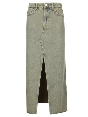  GANNI  Maxi gonna in denim