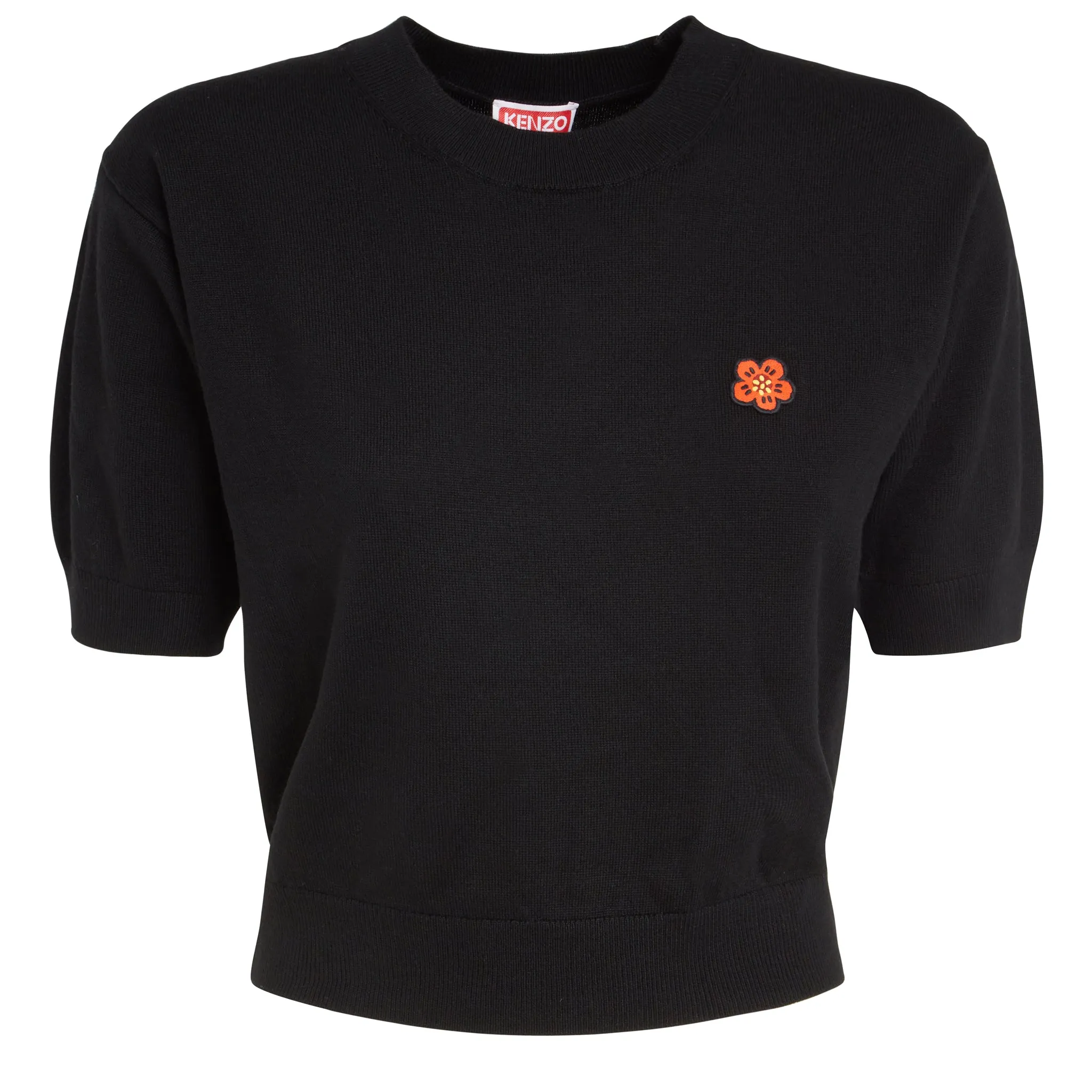 KENZO  Maglia ''Boke Flower'' in lana nera