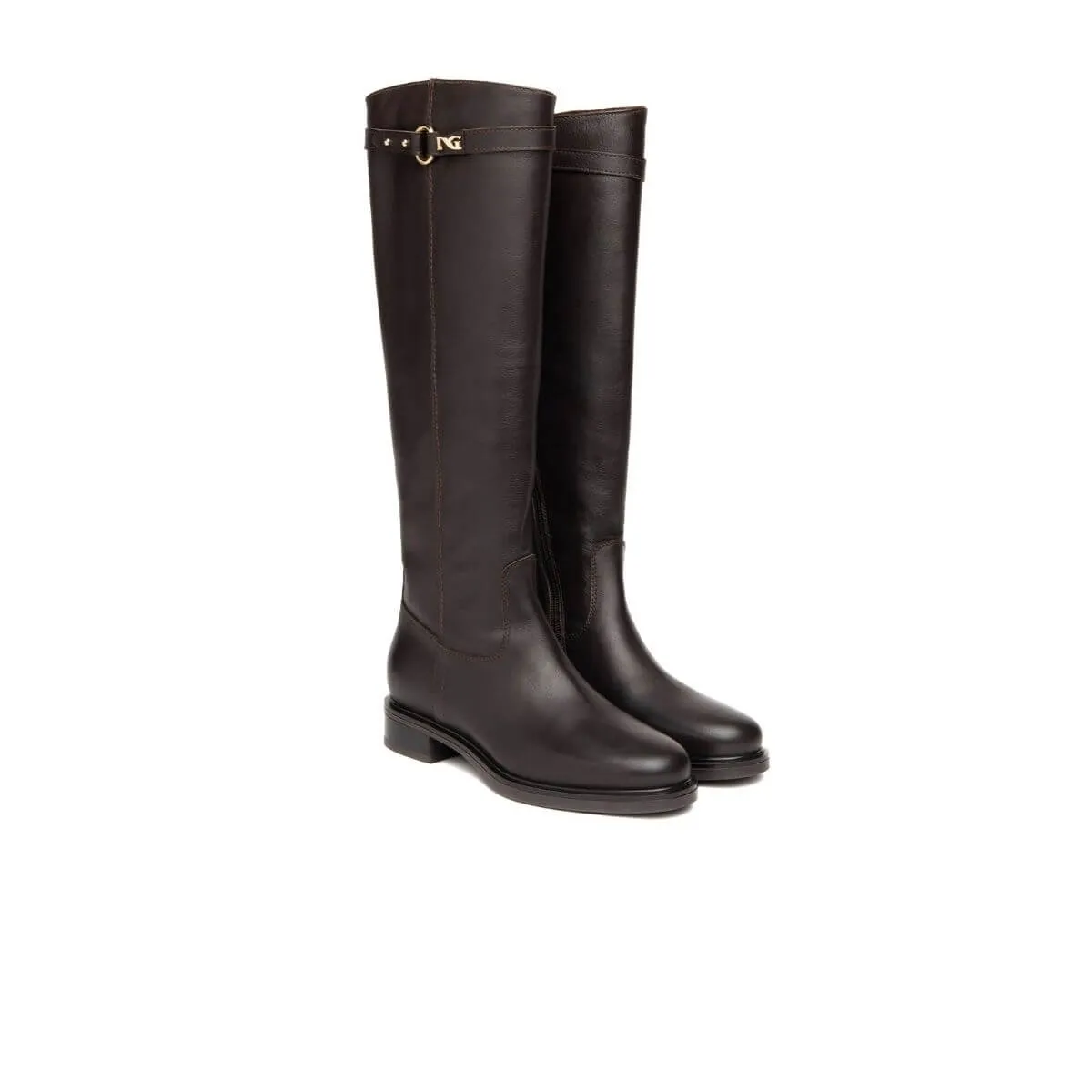 NERO GIARDINI STIVALE ALTO I408850D 300 MARRONE  