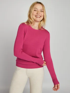 Pullover a maglia fine - ROSA