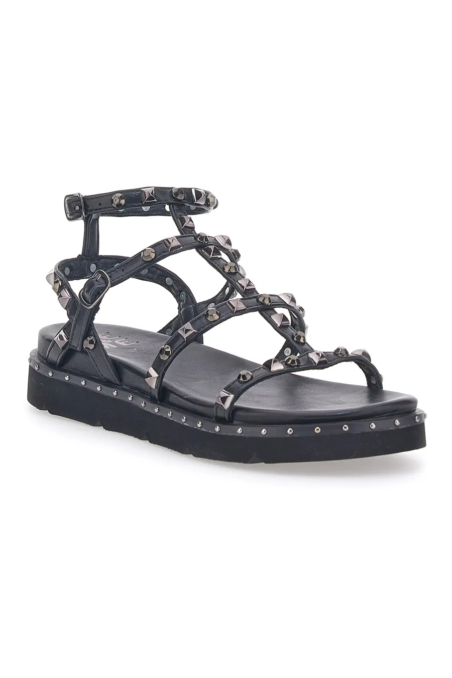 Sandali alla Schiava Neri con Borchie Me & Me 2509