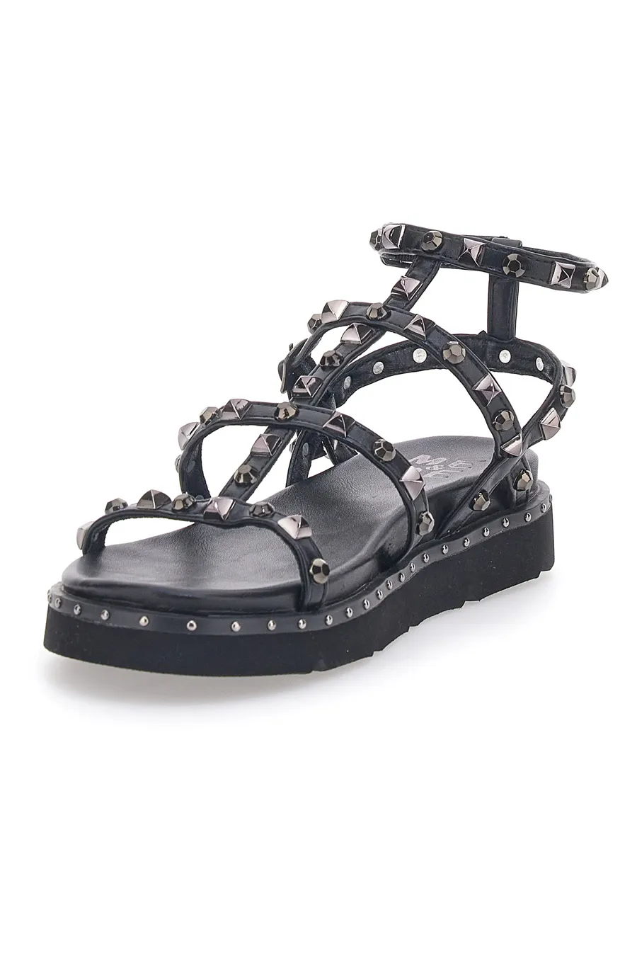 Sandali alla Schiava Neri con Borchie Me & Me 2509