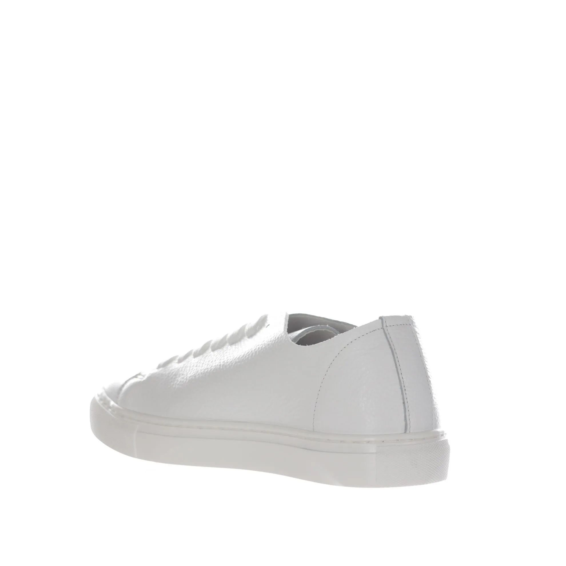 Sneakers basse in pelle martellata