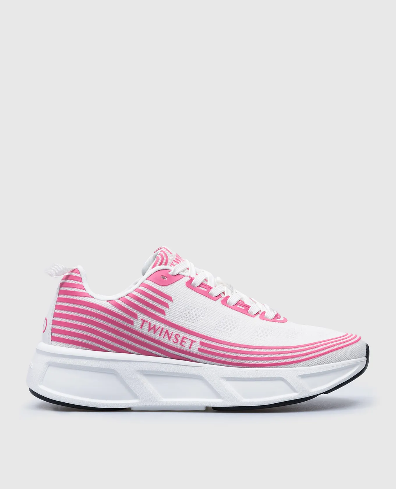 Twinset Sneakers Fessura rosa con logo 241TCP212